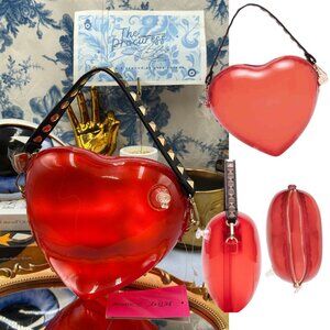 🆕 BETSEY JOHNSON 🧿 NWT Heart Beat Purse, Kitsch Inflatable Red Heart Balloon